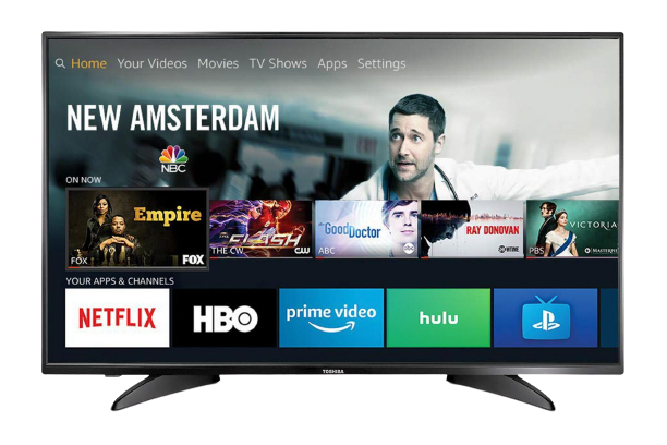 A television displaying the Localmounting app